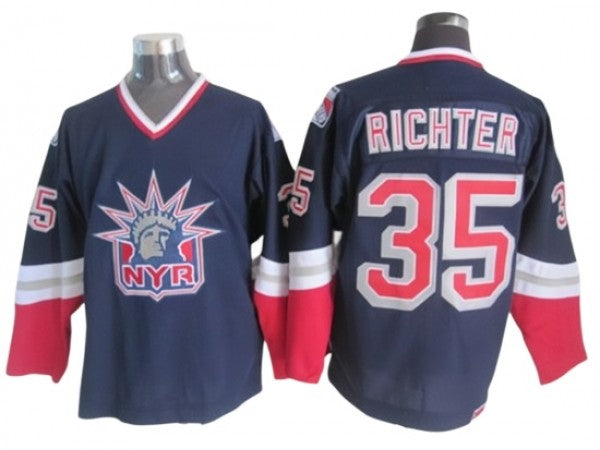 New York Rangers #35 Mike Richter 1998 Vintage CCM Jersey - Navy