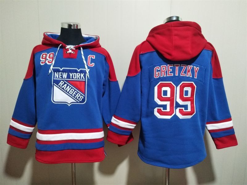 New York Rangers #99 Wayne Gretzky Pullover Hoodie