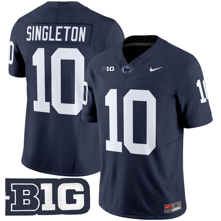 Nicholas Singleton Jersey #10 Penn State Limited 2025 Stitched Navy