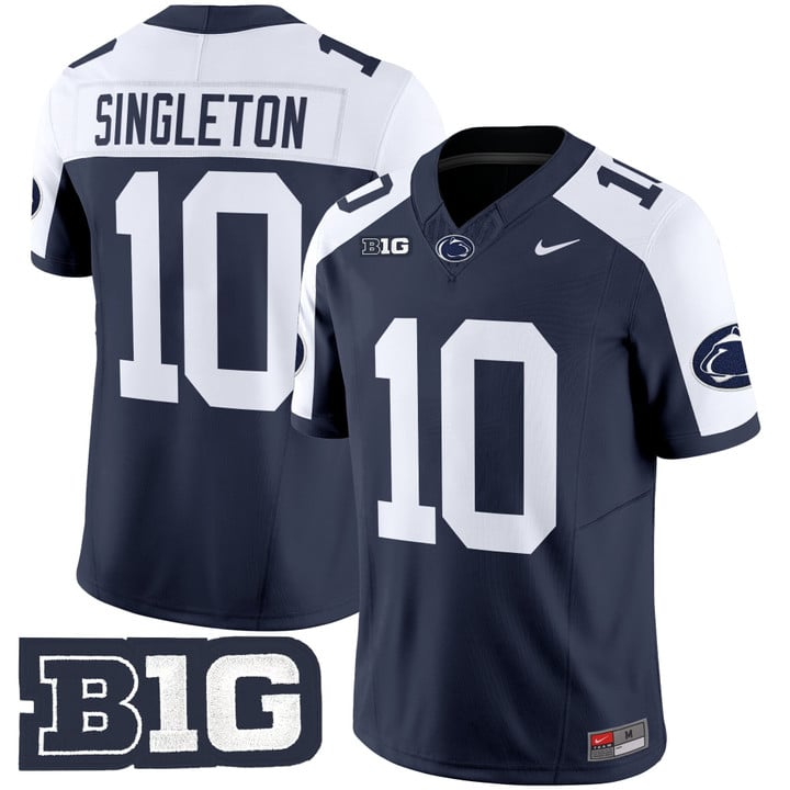 Nicholas Singleton Jersey #10 Penn State Limited 2025 Stitched Navy Alternate
