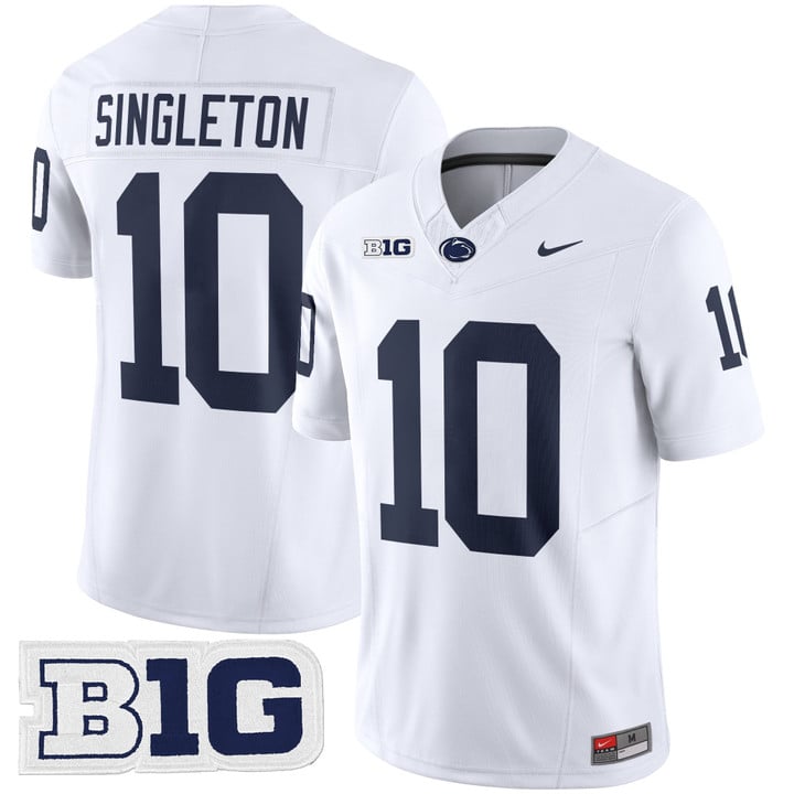 Nicholas Singleton Jersey #10 Penn State Limited 2025 Stitched White