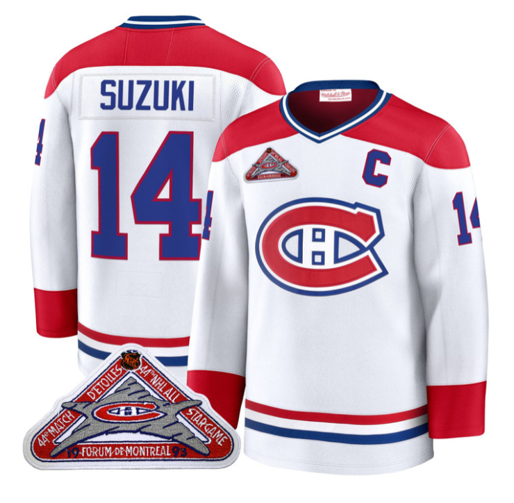 Nick Suzuki Jersey #14 Montreal Canadiens Timeless Premium Stitched 1992 Blue Line (Copy) (Copy)