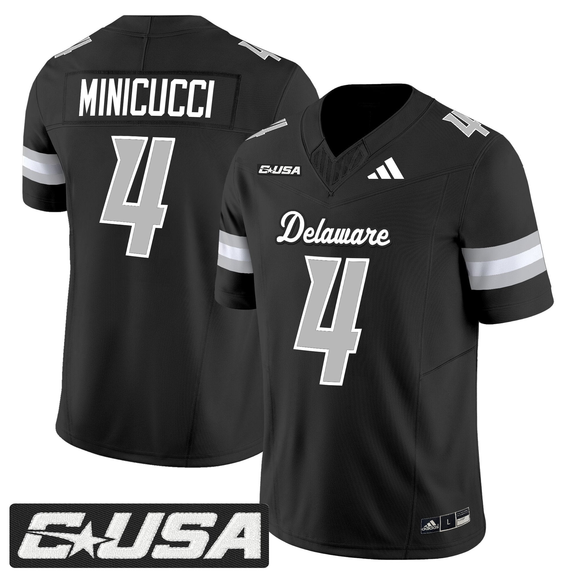 Nick Minicucci Jersey #4 Delaware Blue Hens 2025 Vapor Limited Stitched