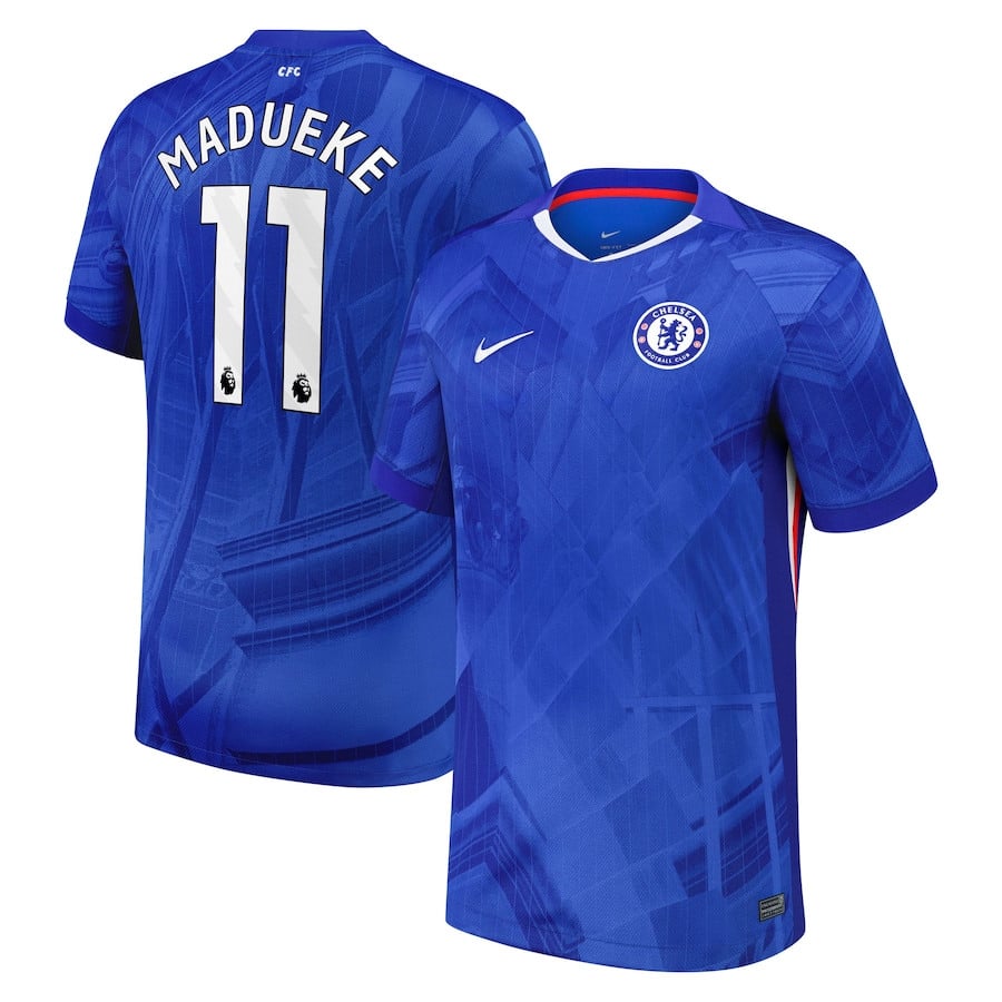 Noni Madueke #11 Chelsea 2025-26 Home Match Jersey – Blue