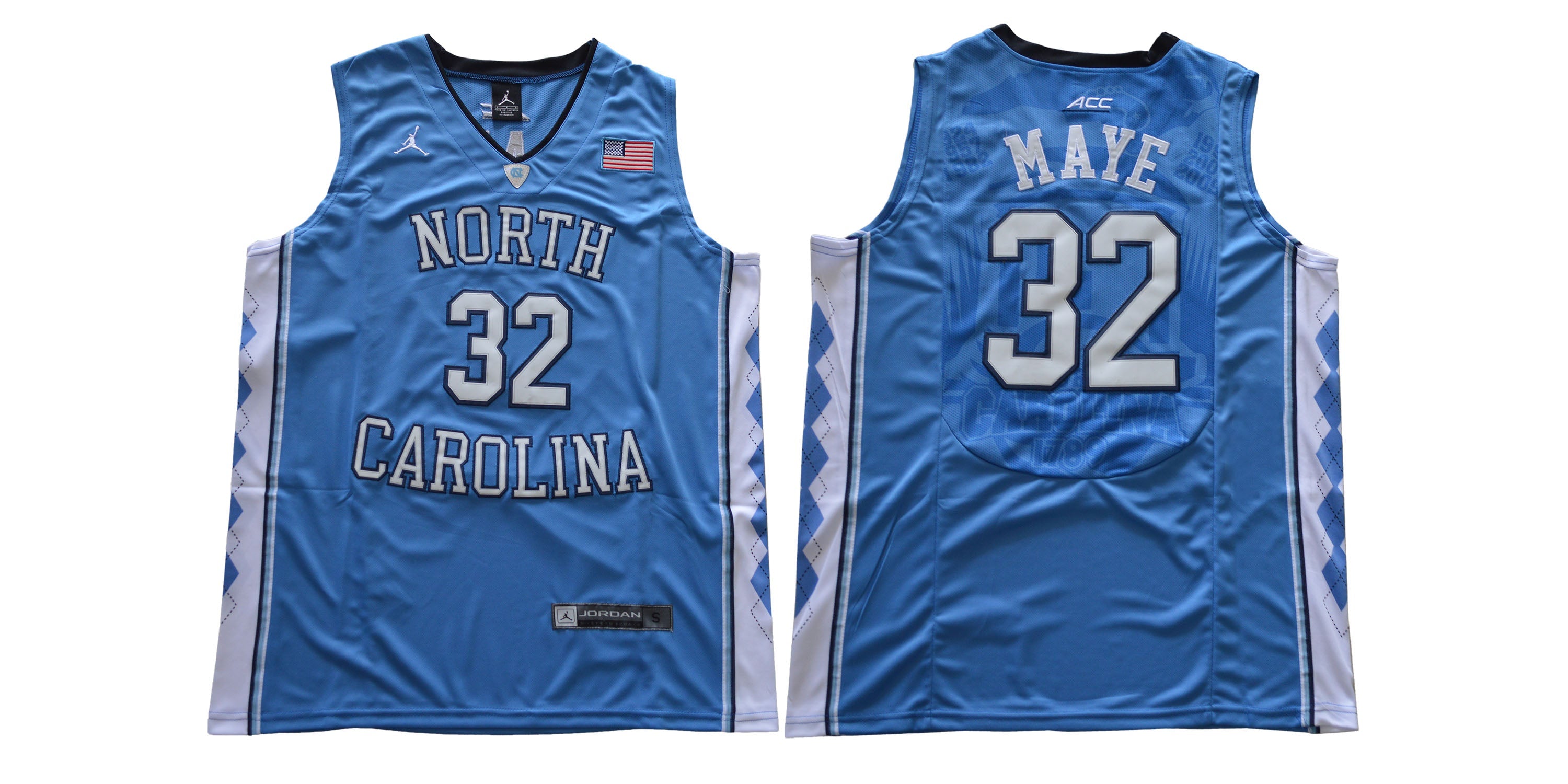 North Carolina Tar Heels #32 Maye NCAA Basketball Jersey Blue