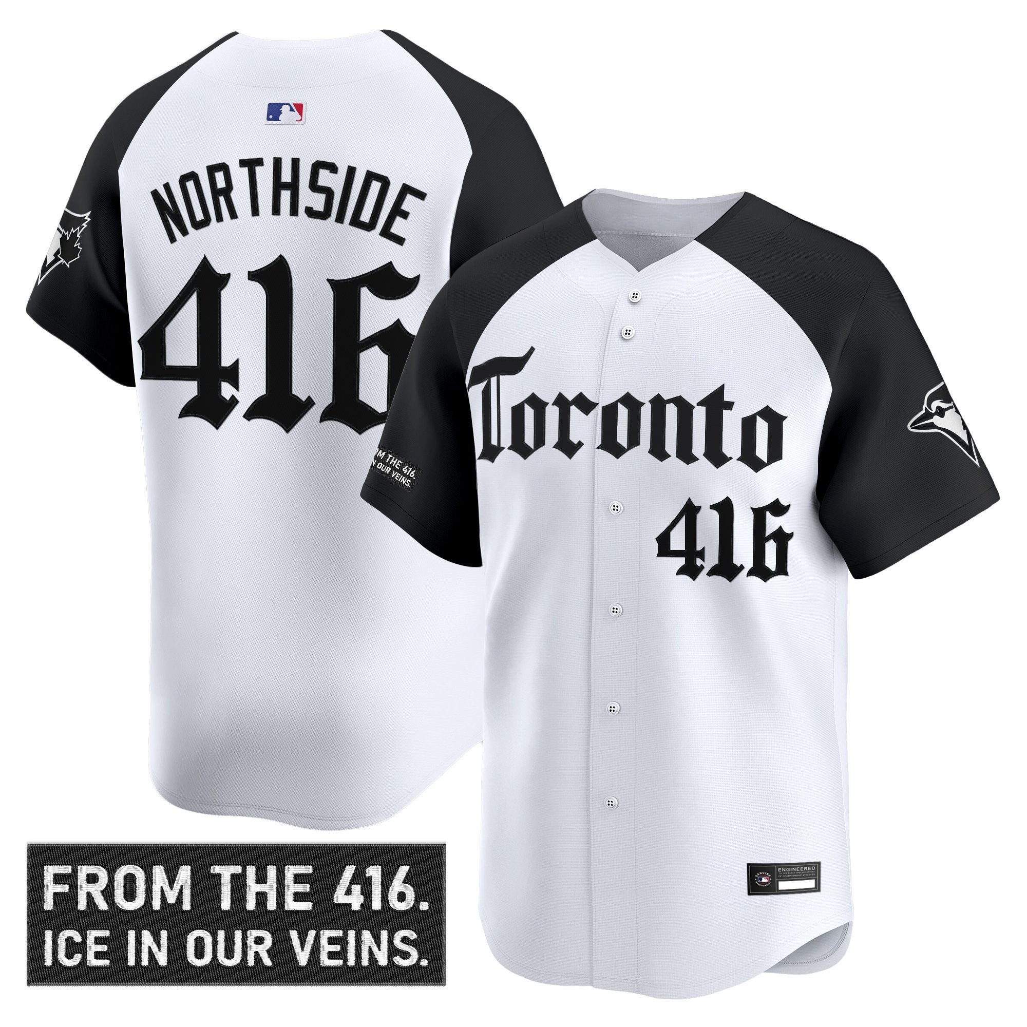 NorthSide Jersey #416 Toronto Blue Jays Gothic North Edition Stitched Alternate