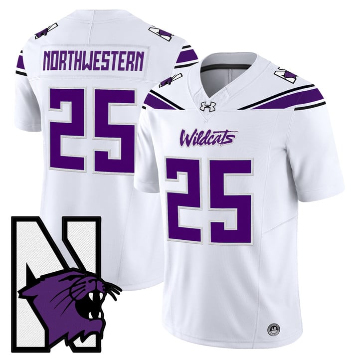 Northwestern Jersey #25 Northwestern Wildcats Honoring 95 Vapor Limited Stitched