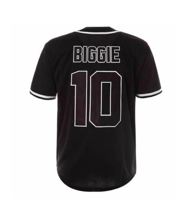 Notorious BIG Biggie Smalls Bad Boy Baseball Jersey Black
