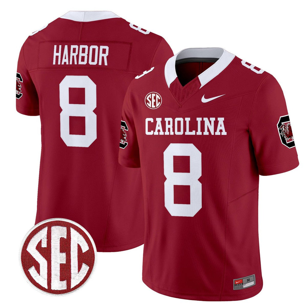 Nyck Harbor Jersey #8 Carolina 1980 Throwback Rebrand 2026 Stitched Garnet