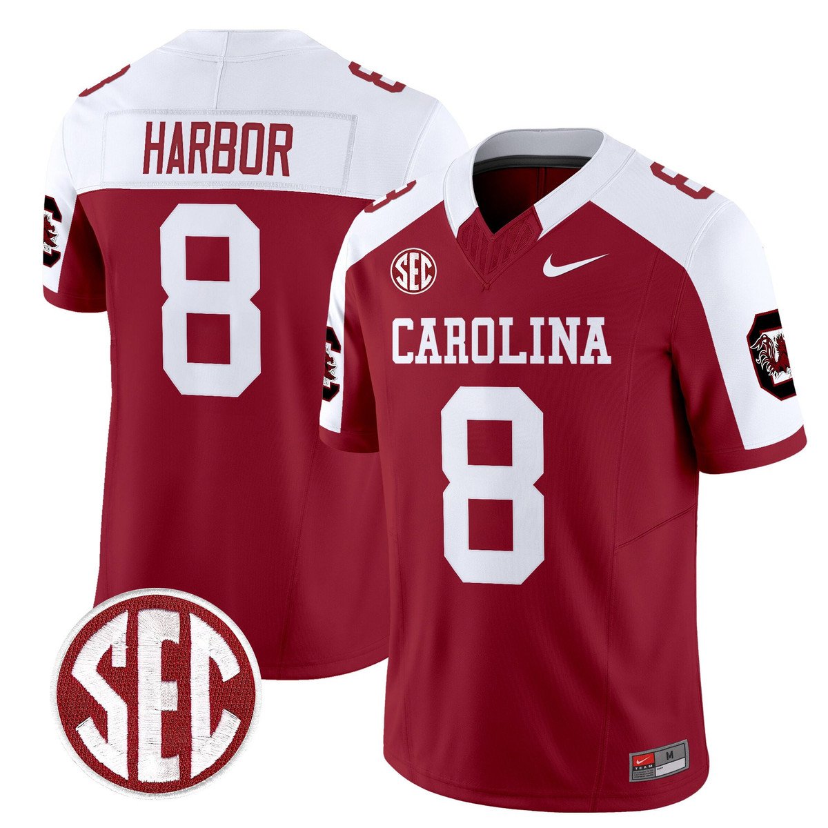 Nyck Harbor Jersey #8 Carolina 1980 Throwback Rebrand 2026 Stitched Garnet Alter