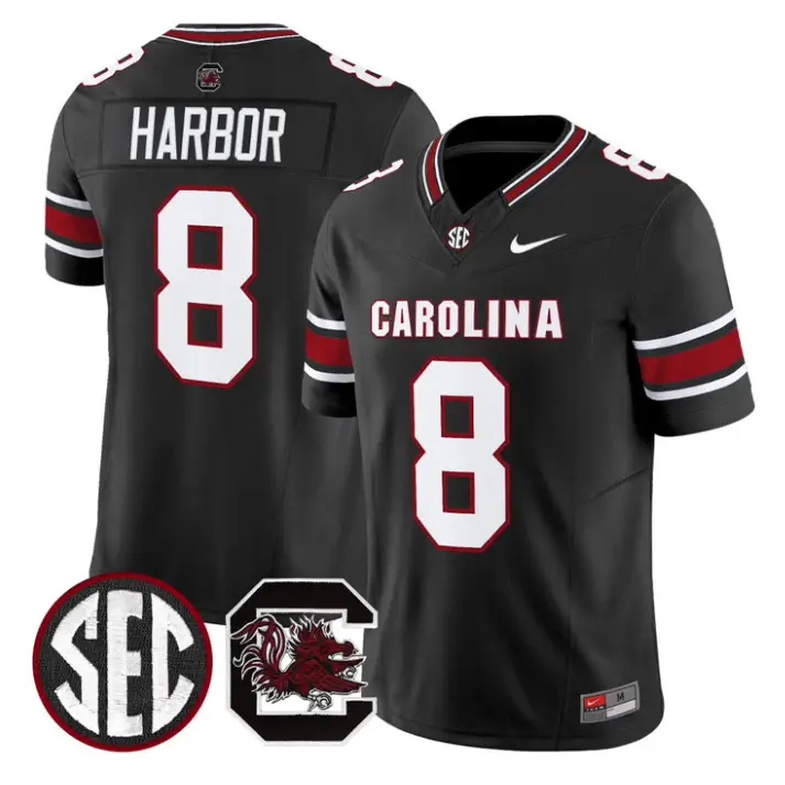 Nyck Harbor Jersey #8 South Carolina Gamecocks 2026 Limited Stitched