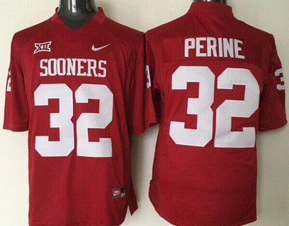 Oklahoma Sooners #32 Samaje Perine Red College Football Jersey