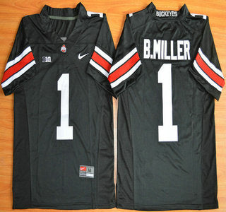 Ohio State Buckeyes #1 Baxton Miller Black 2015 College Football Limited Jersey