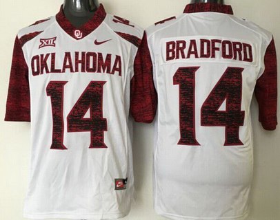 Oklahoma Sooners #14 Sam Bradford White 2016 College Football Limited Jersey
