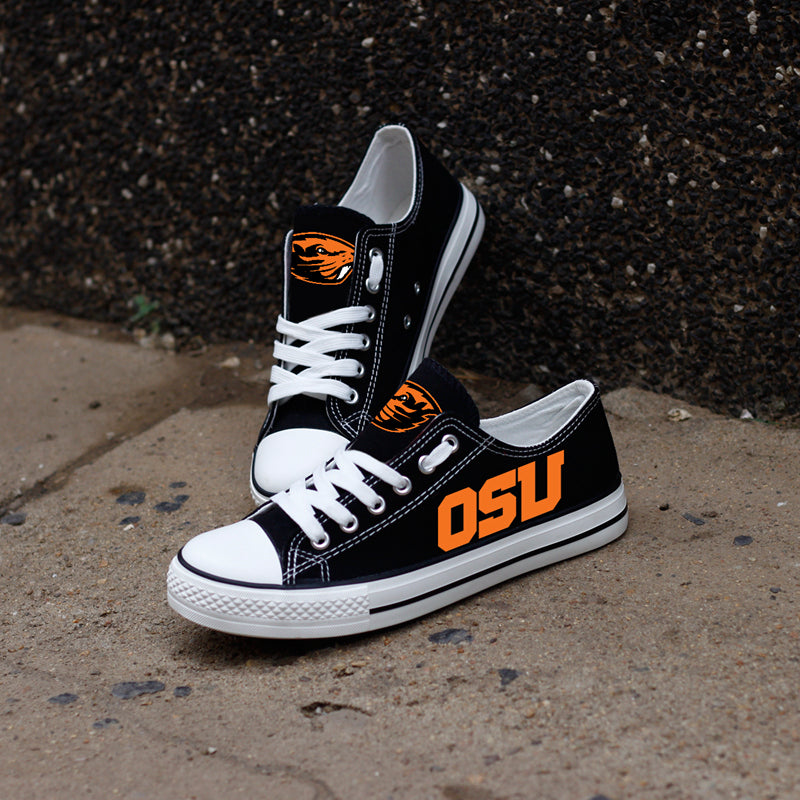 Oregon State Beavers Limited Print NCAA College Students Low Top Canvas Shoes Sport Sneakers