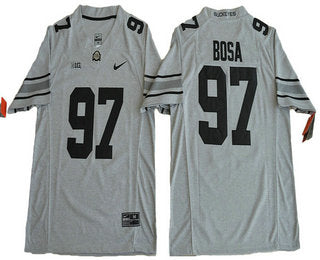 Ohio State Buckeyes #97 Joey Bosa Gridiron Gray II Limited Stitched College Football NCAA Jersey