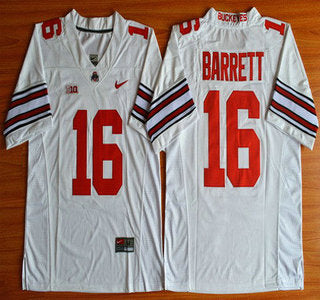 Ohio State Buckeyes #16 J.T. Barrett White 2015 College Football Limited Jersey