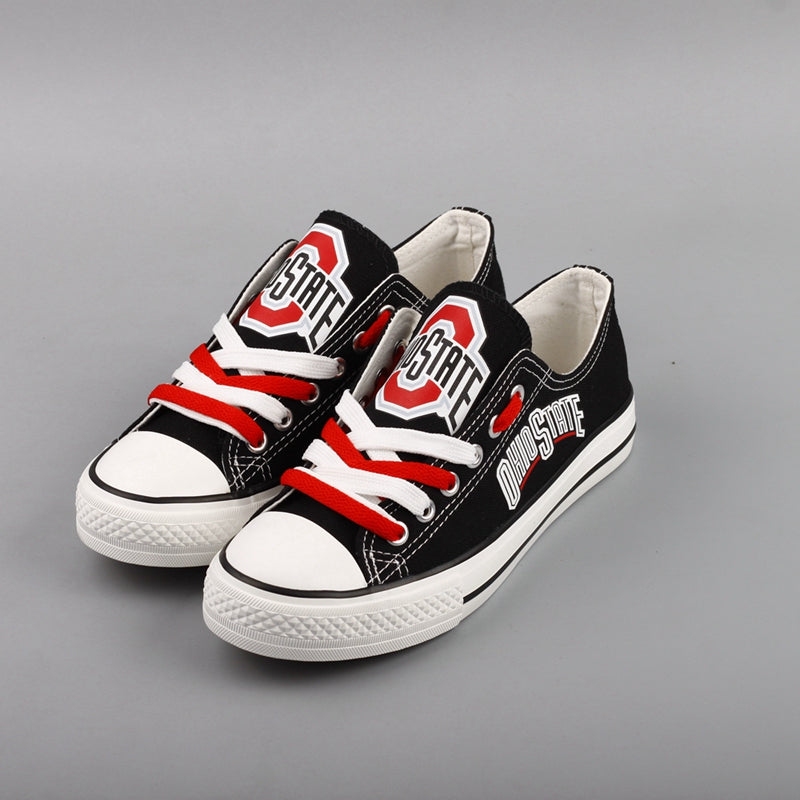 Ohio State Buckeyes Limited Print NCAA College Students Low Top Canvas Shoes Sport Sneakers 1