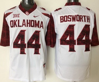 Oklahoma Sooners #44 Brian Bosworth White 2016 College Football Limited Jersey