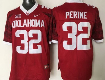 Oklahoma Sooners #32 Samaje Perine Red 2016 College Football Limited Jersey