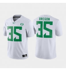 Oregon Ducks 35 White Game Football Jersey