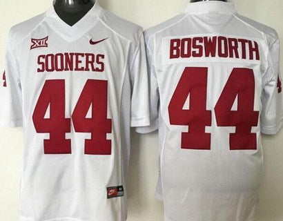 Oklahoma Sooners #44 Brian Bosworth White College Football Jersey