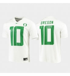 Oregon Ducks 10 White Game Jersey