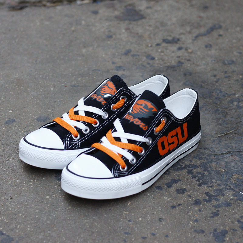 Oregon State Beavers Limited Print NCAA College Students Low Top Canvas Shoes Sport Sneakers 1
