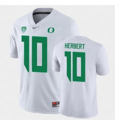 Oregon Ducks Justin Herbert Game White College Football Jersey