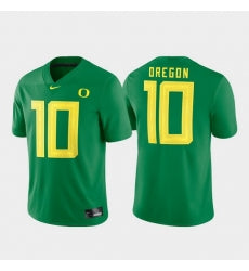 Oregon Ducks 10 Green Game Football Jersey