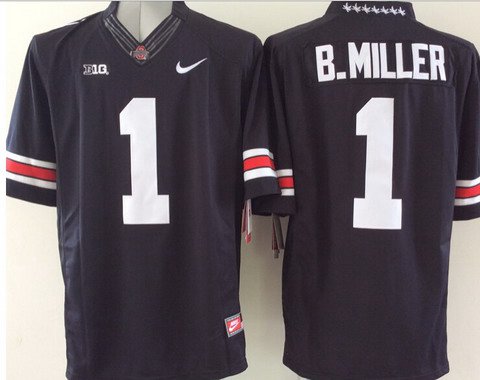 Ohio State Buckeyes #5 Baxton Miller Black College Football Lmited Jersey