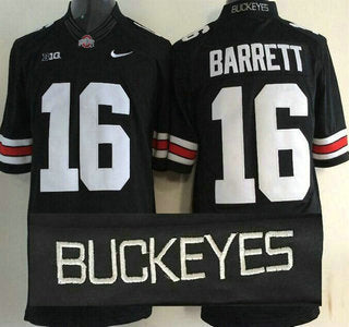Ohio State Buckeyes #16 J.T. Barrett Black 2015 College Football Limited Jersey
