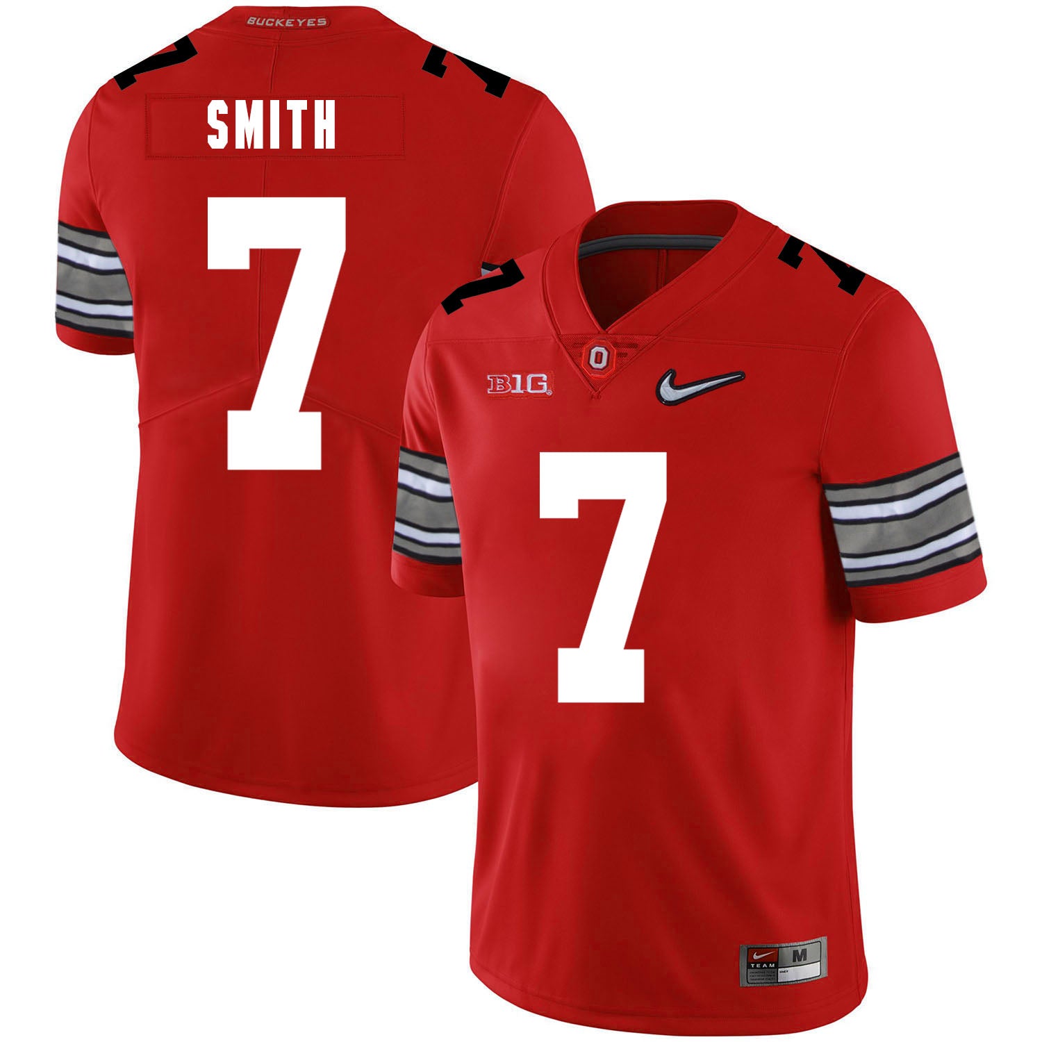 Ohio State Buckeyes #7 Rod Smith College Football Jersey Diamond Red