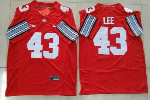 Ohio State Buckeyes #43 Darrin Lee Red College Football Limited Jersey