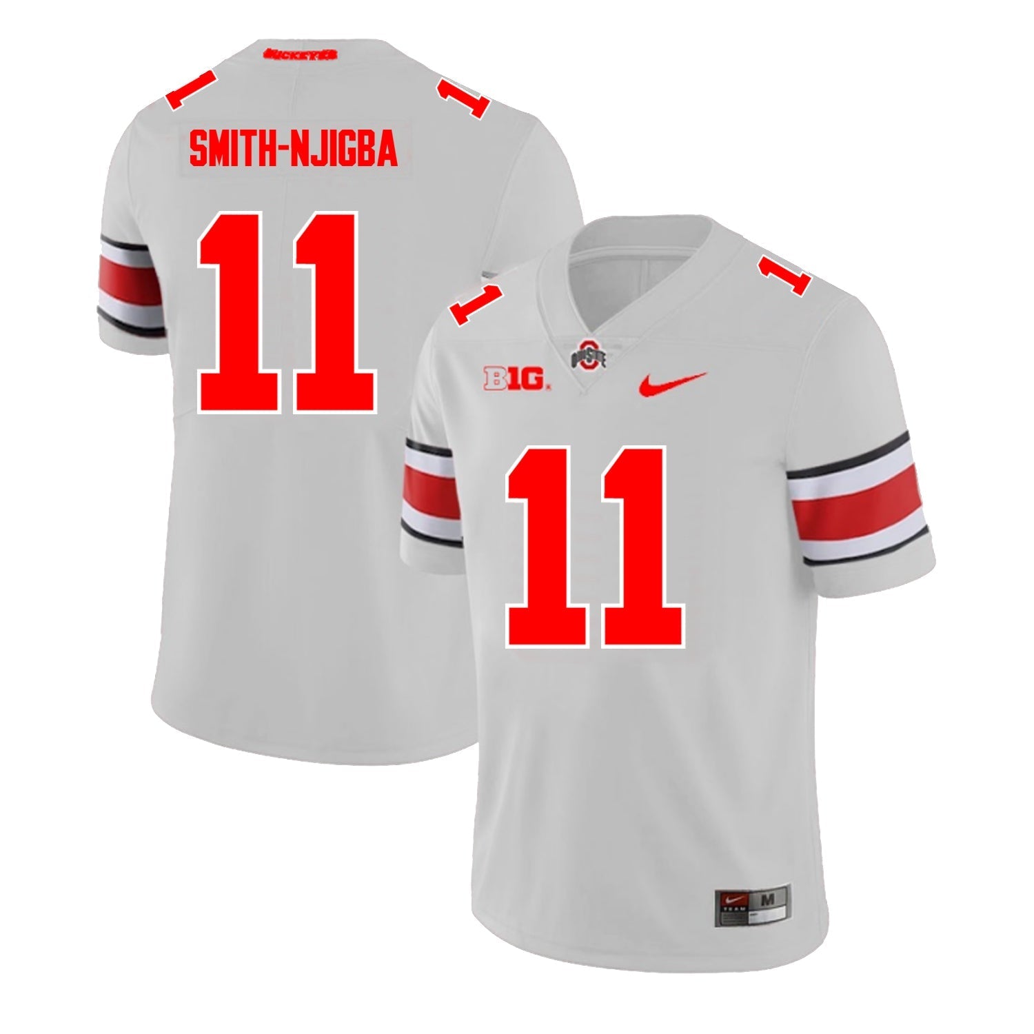Ohio State Buckeyes Jaxon Smith Njigba Jersey #11 College Football Game Gray