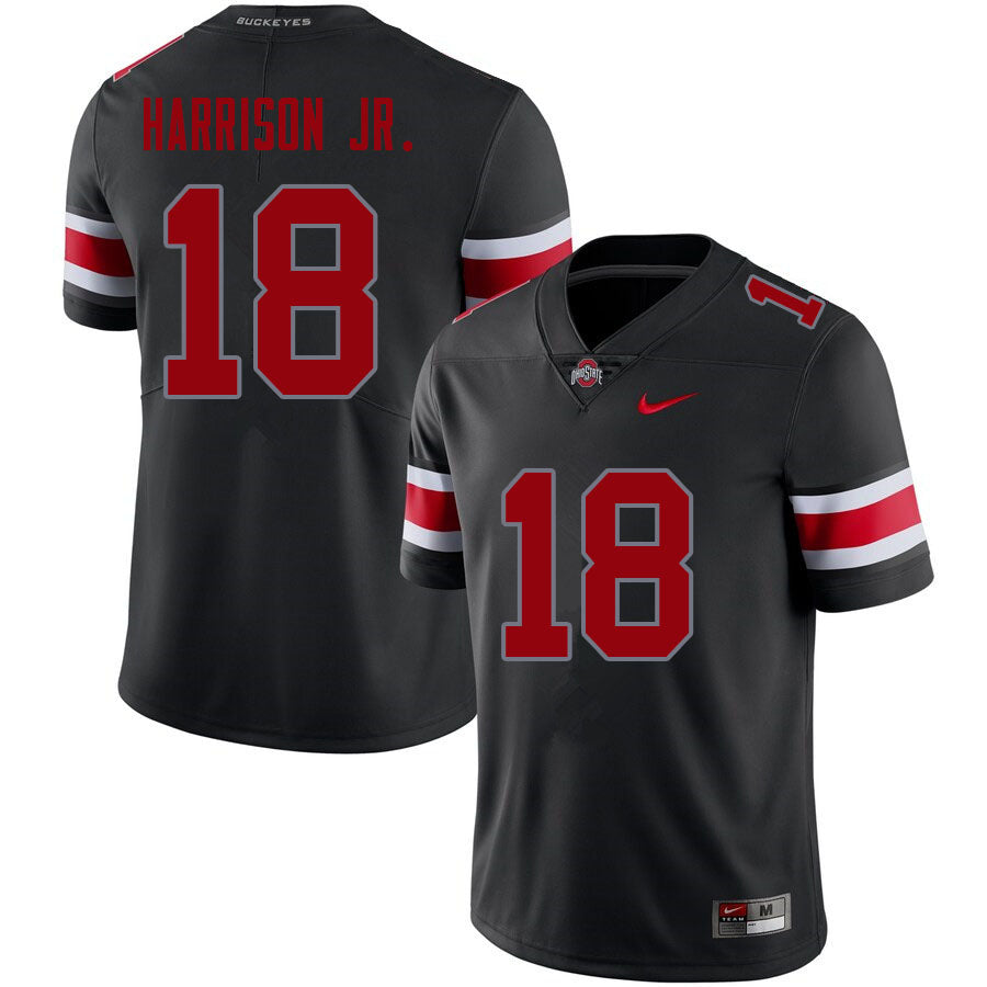 Ohio State Buckeyes #18 Marvin Harrison Jr. College Football Black Jersey