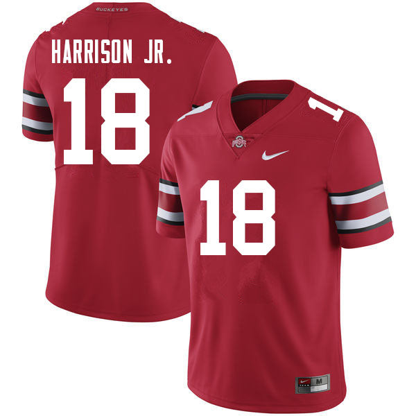 Ohio State Buckeyes #18 Marvin Harrison Jr. College Football Jersey Scarlet