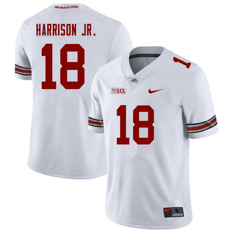 Ohio State Buckeyes #18 Marvin Harrison Jr. College Football Jersey White