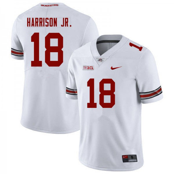 Ohio State Buckeyes #18 Marvin Harrison Jr Jersey White NCAA Football