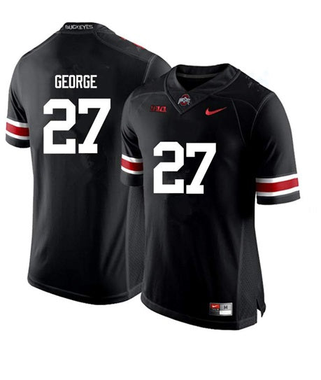 Ohio State Buckeyes #27 Eddie George NCAA College Football Jersey Black