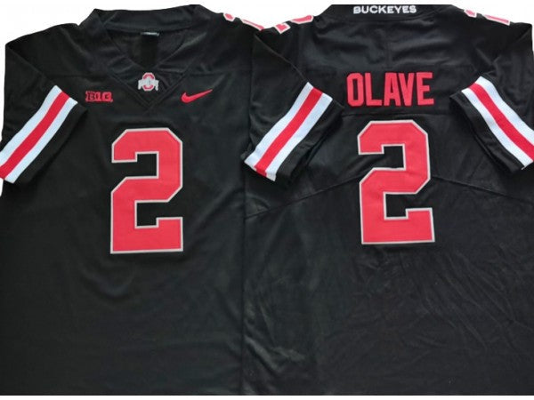 Ohio State Buckeyes #2 Black Jersey - Chris Olave
