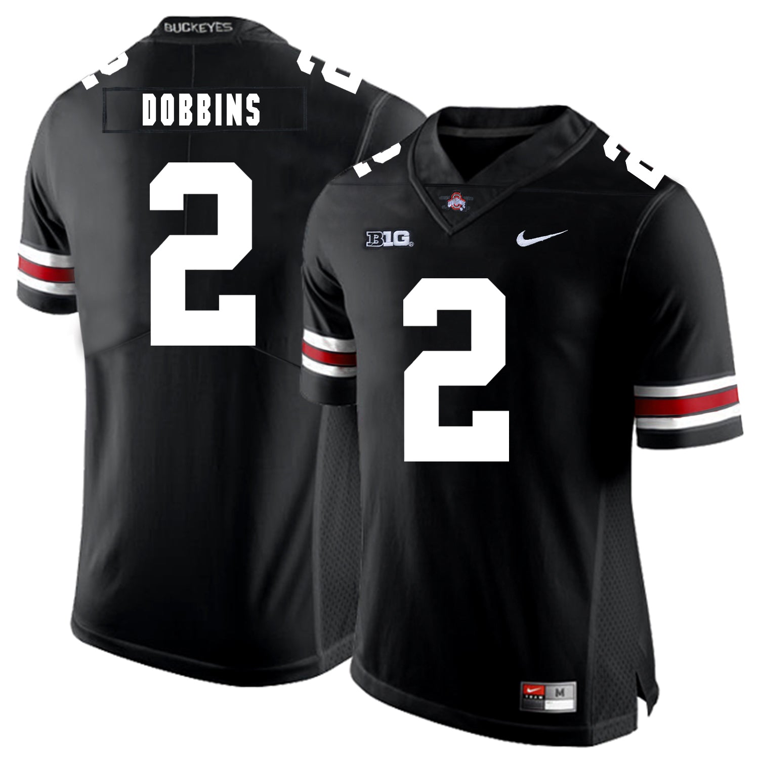 Ohio State Buckeyes #2 J.K Dobbins Football Jersey Black