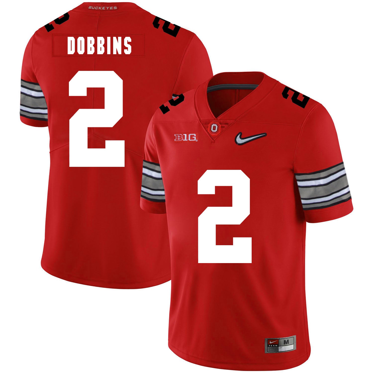 Ohio State Buckeyes #2 J.K Dobbins Football Jersey Diamond Red