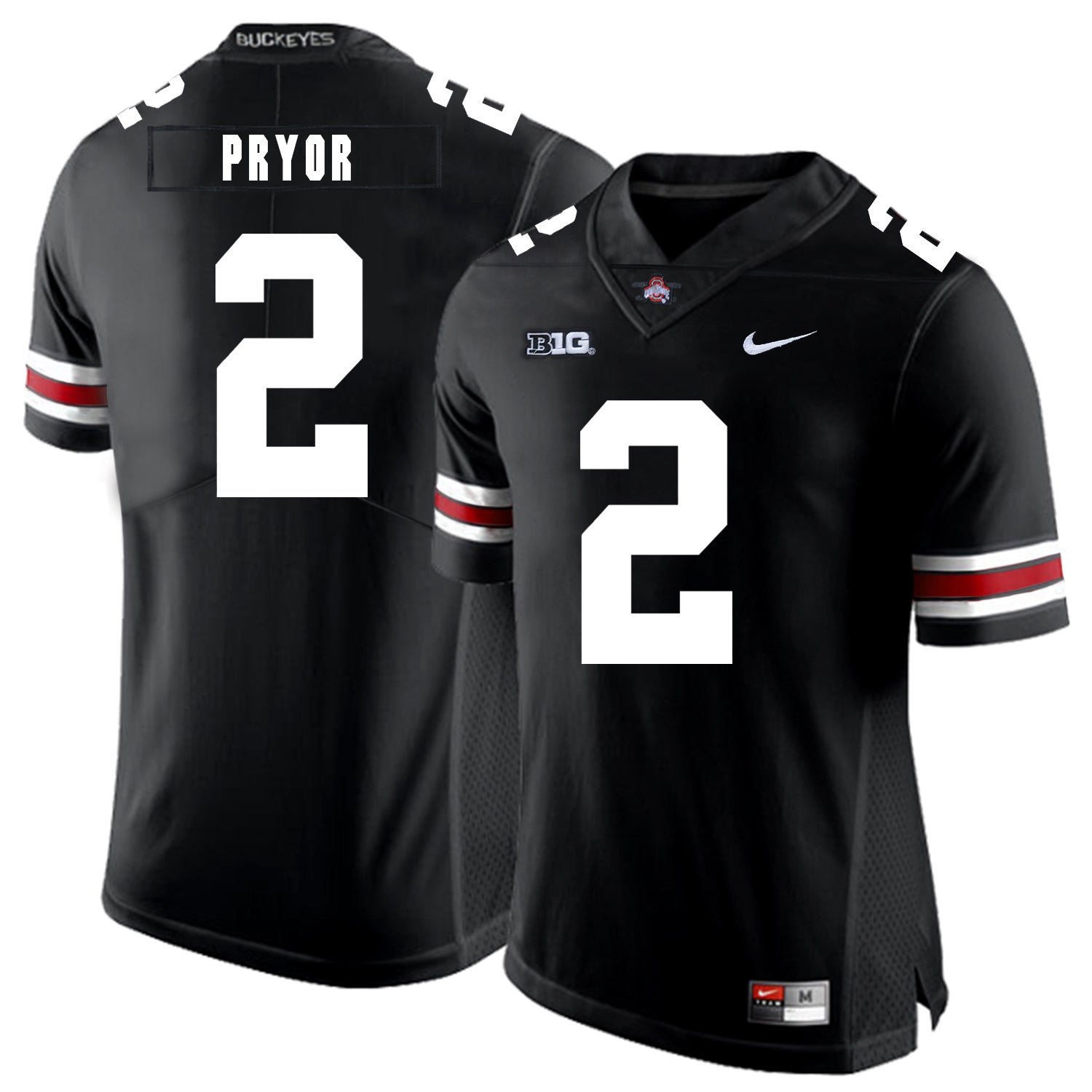 Ohio State Buckeyes #2 Terrelle Pryor Football Jersey Black