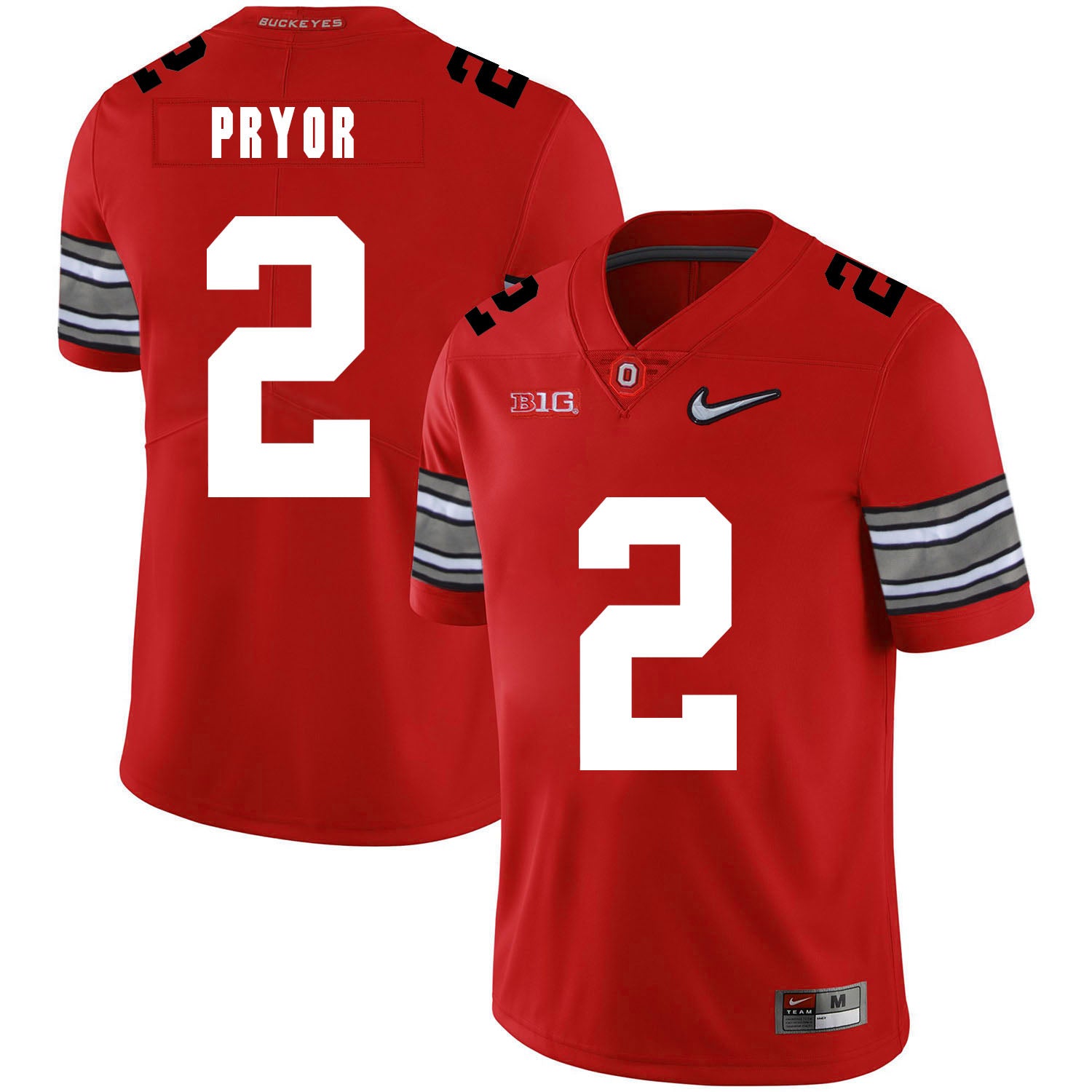 Ohio State Buckeyes #2 Terrelle Pryor Football Jersey Diamond Red
