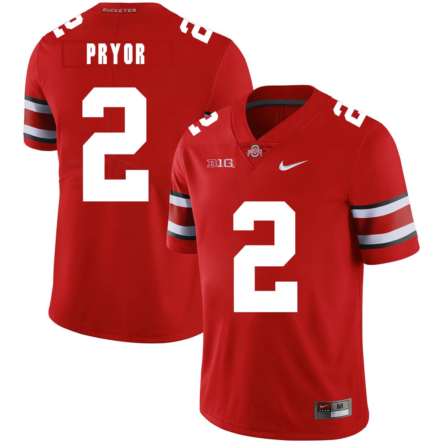 Ohio State Buckeyes #2 Terrelle Pryor Football Jersey Red