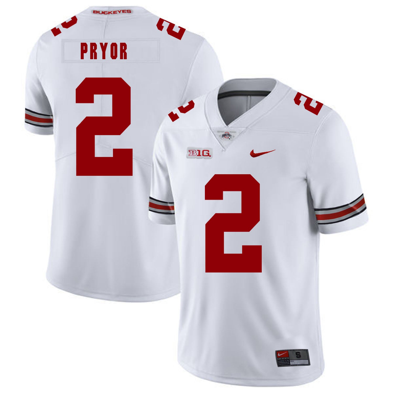Ohio State Buckeyes #2 Terrelle Pryor Football Jersey White