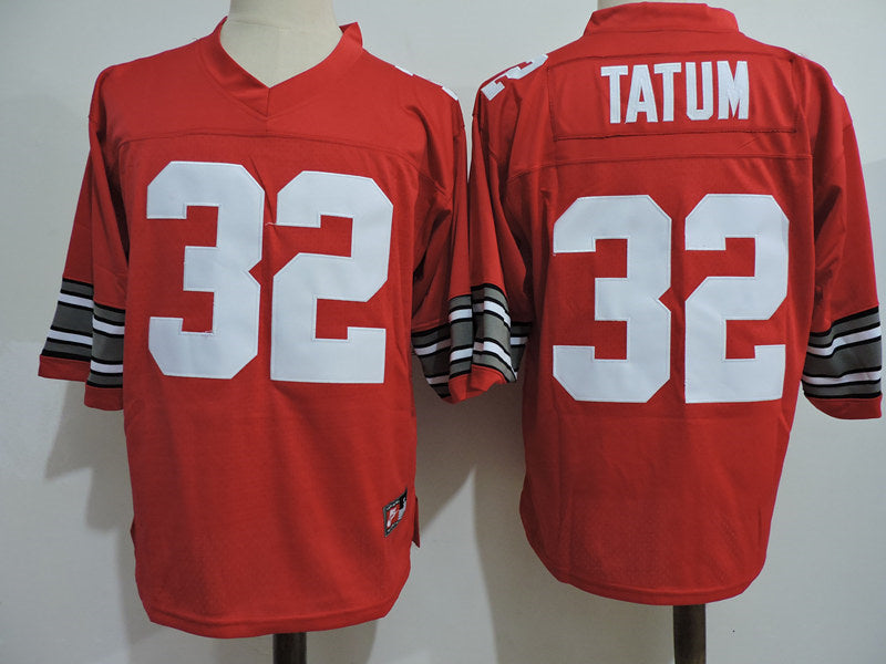 Ohio State Buckeyes #32 Tatum College Football Jersey Red