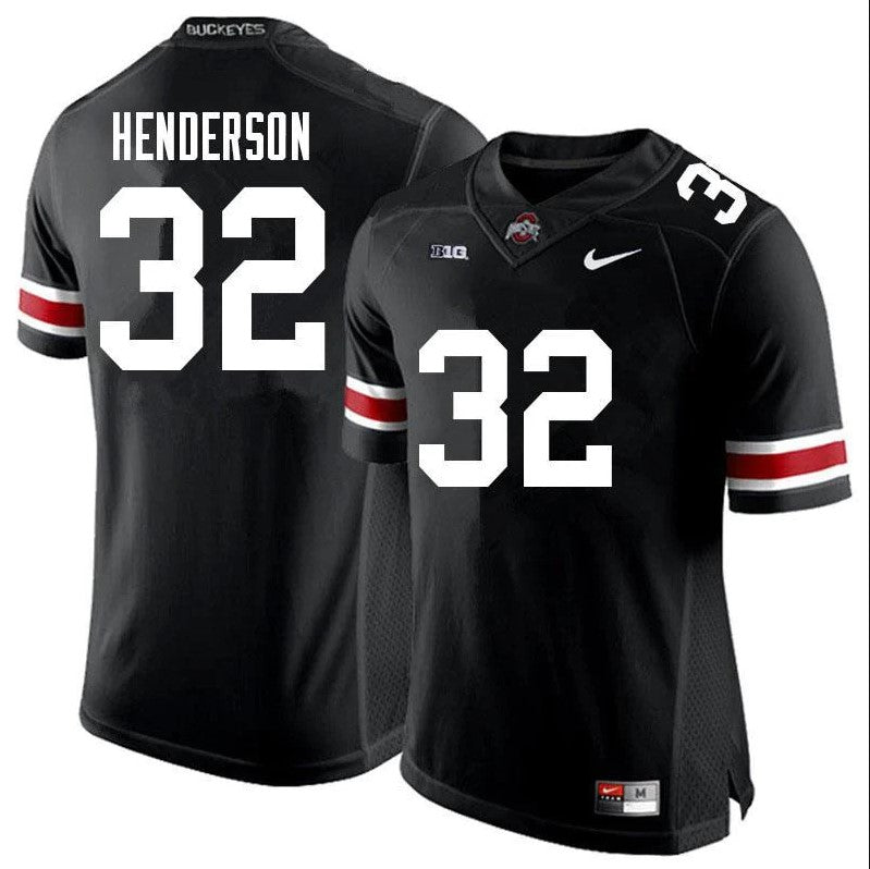 Ohio State Buckeyes #32 TreVeyon Henderson Football Jersey Black