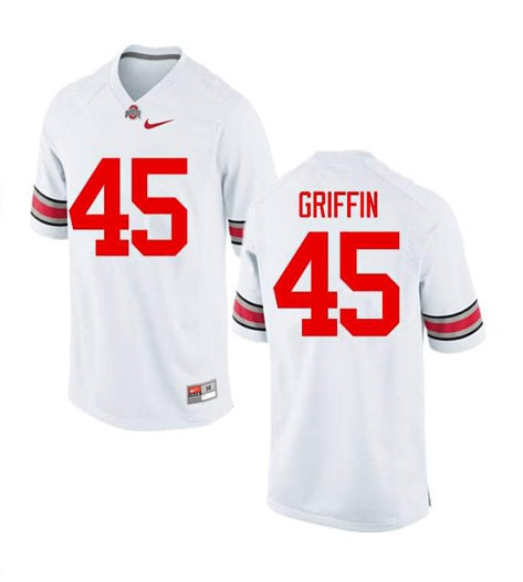 Ohio State Buckeyes #45 Archie Griffin NCAA College Football Jersey White